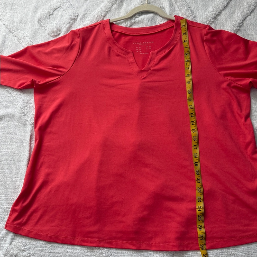 Beautiful Susan Graver blouse, 3/4 sleeves, size 2x - Picture 7 of 8